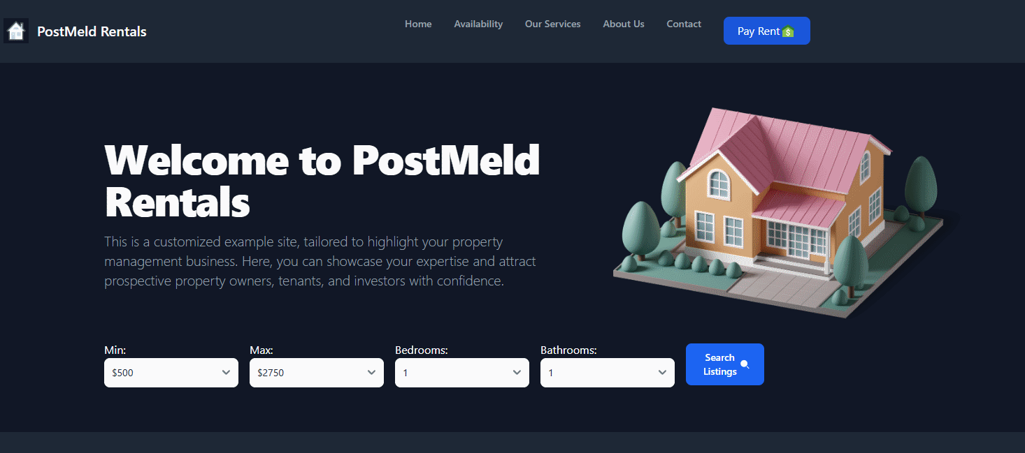 Rental Listings Catalog template